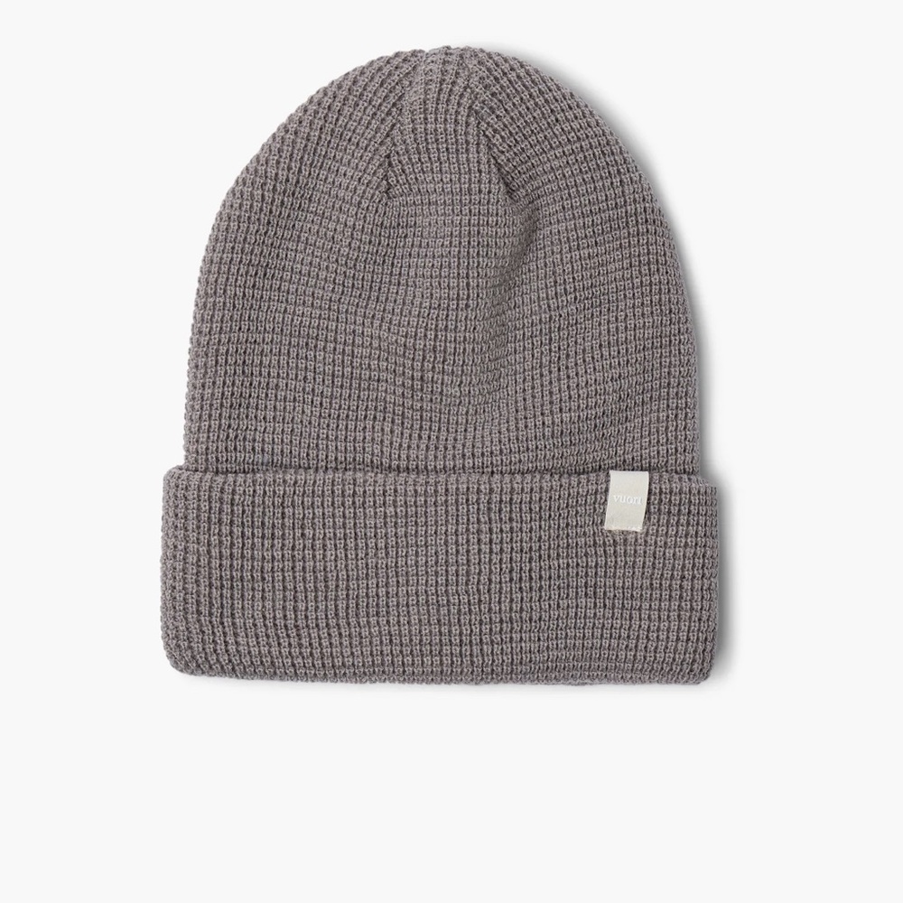 Vuori Alpine Waffle Beanie Shiitake NWT